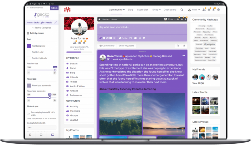 PeepSo – Gecko Theme – v3.9.1.0
